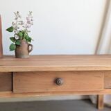 Farmhouse coffee table with drawer