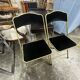 Chaises pliantes vintage Fritz Chair & Co en velours