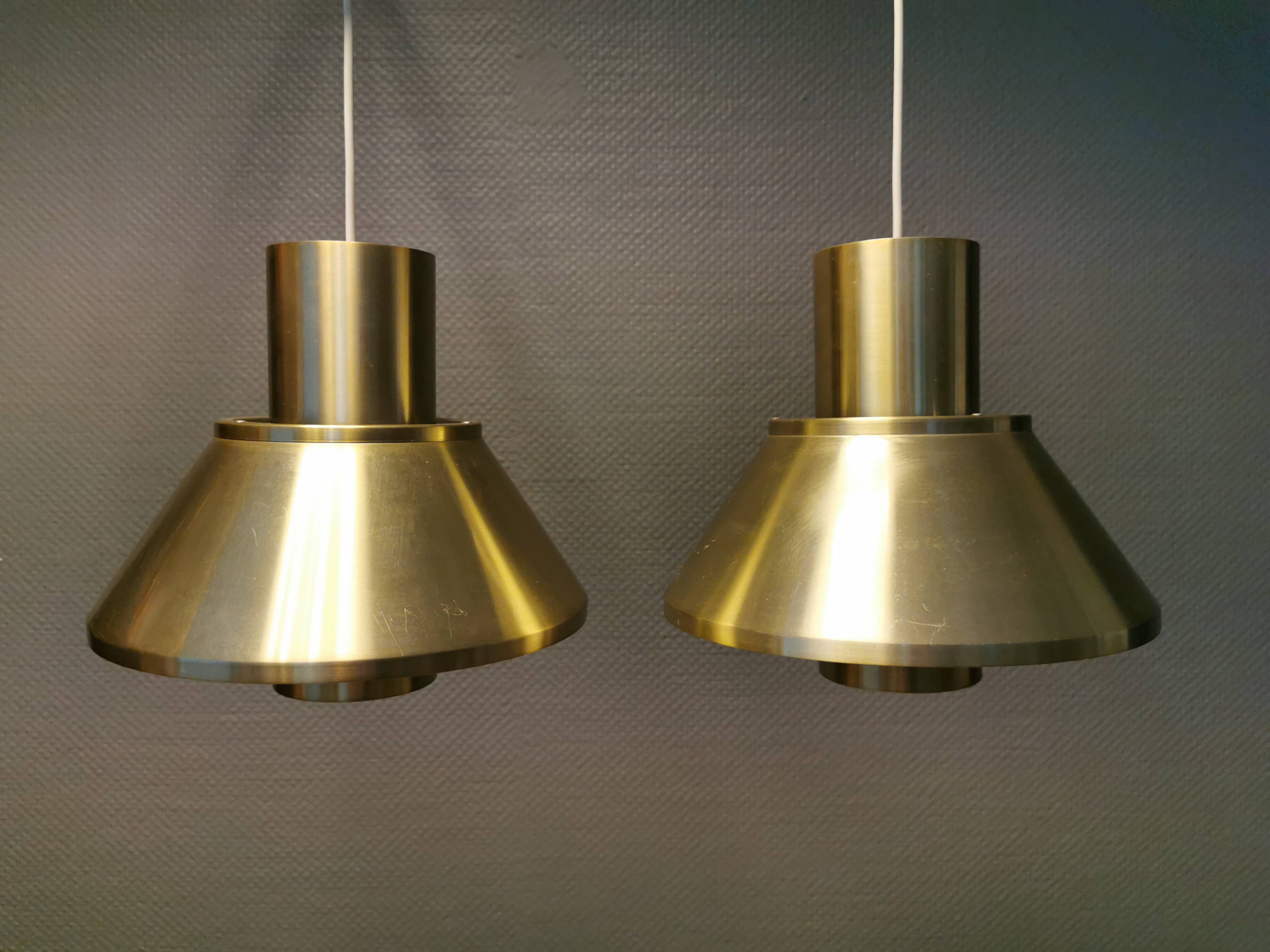Hanging lamps, model life, designed by jo hammerborg for Danish fog & mørup in 1977