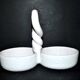 VALLAURIS, vintage ceramic pocket tray 1960 signed Ljj Laurent Jacques et Juliette 1960
