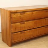 Vintage chest of drawers in solid elm, 1970
