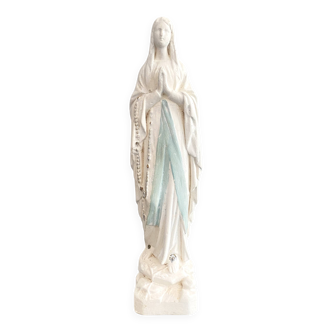 Statut vierge en plâtre