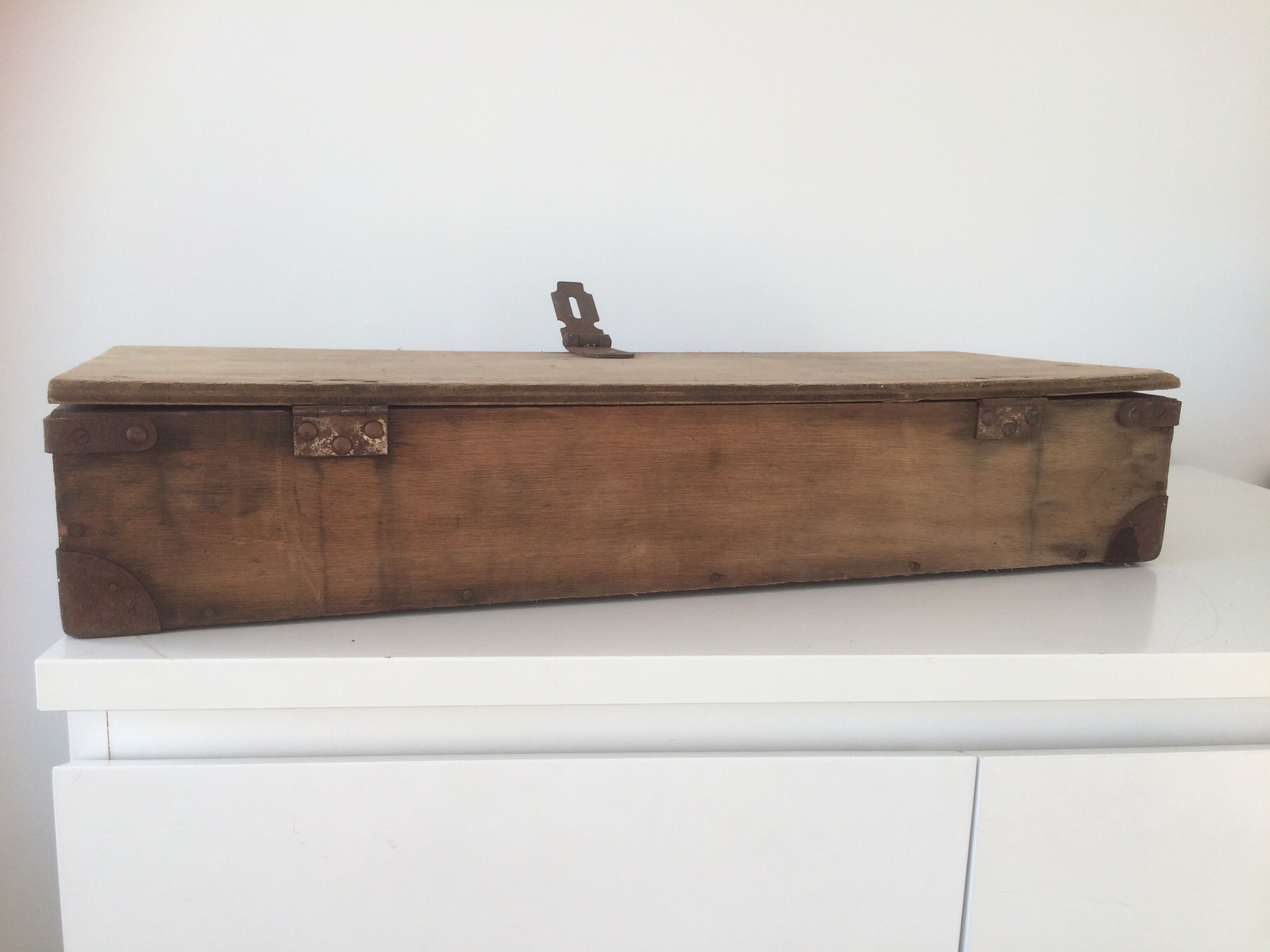 Old wooden box