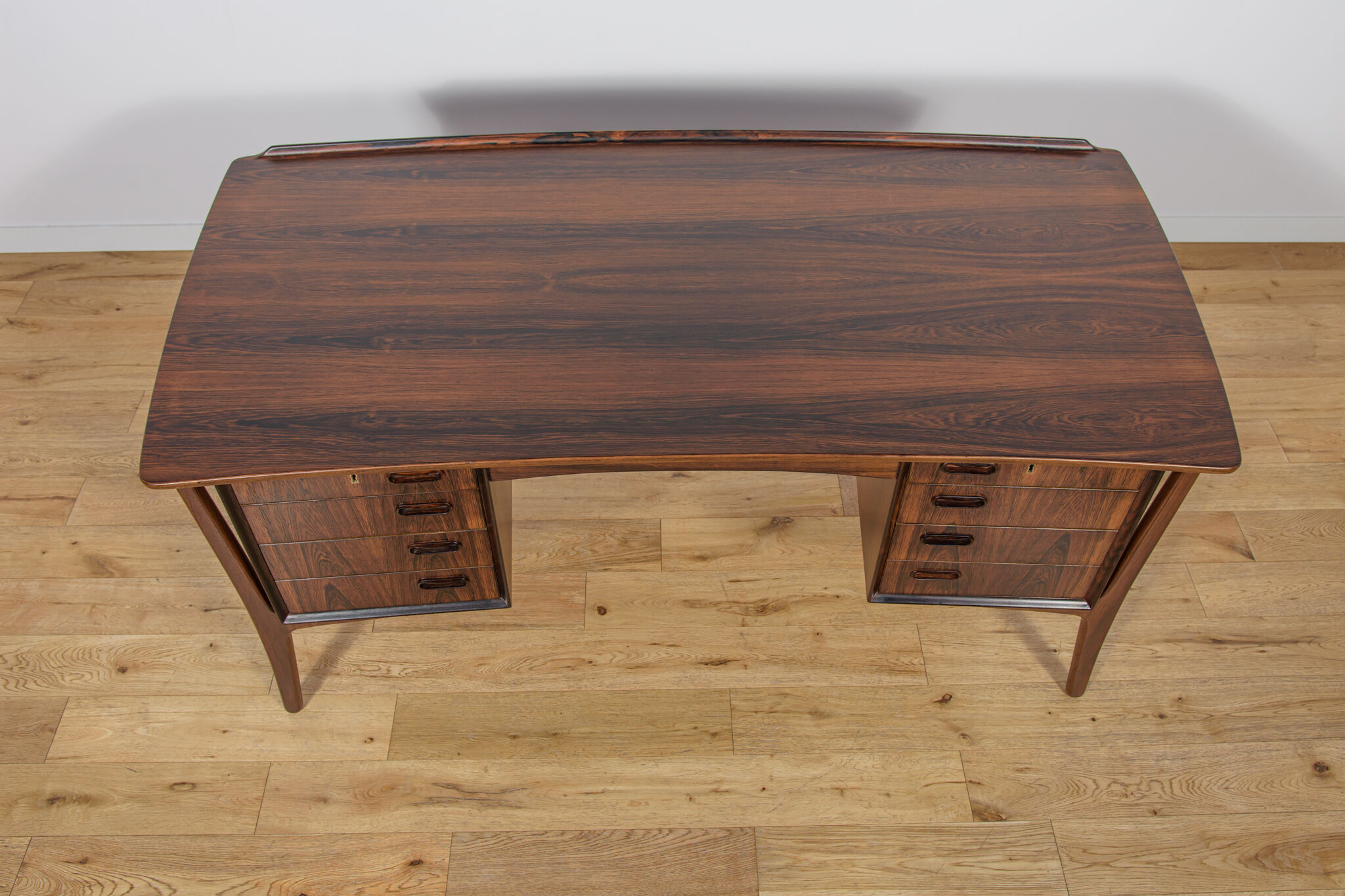 Mid-Century Modern Danish Rosewood Desk by Svend Åge Madsen for H.P. Hansen, Denmark, 1960s