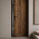 Rustic oak door leaf, 800 × 2000 mm