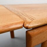 Table à manger extensible en chêne danoise Bramin, années 1960