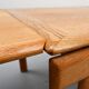 Table à manger extensible en chêne danoise Bramin, années 1960