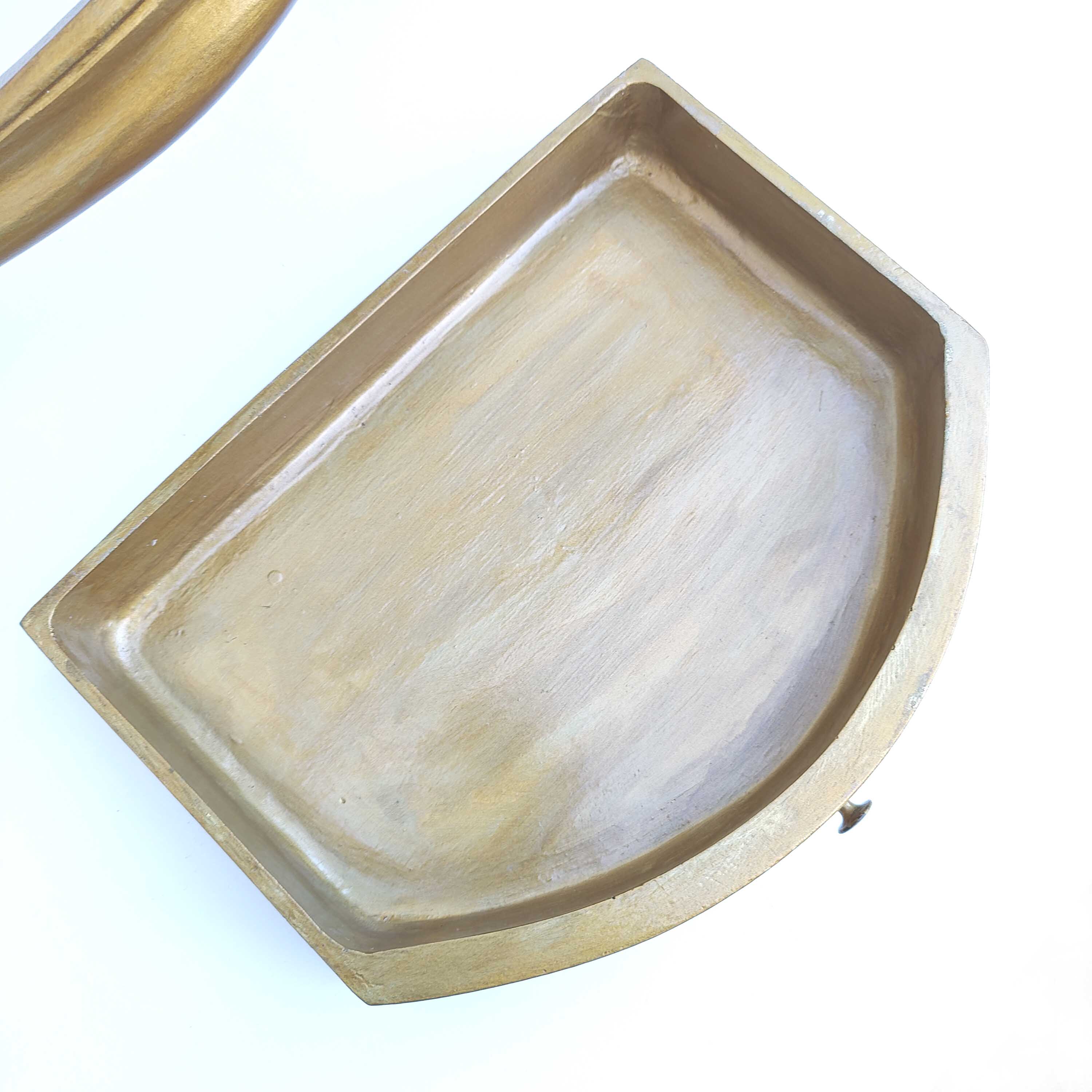 Wall console / gold shelf with drawer