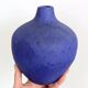 Vase céramique bleu Klein Heyne Keramik, Fat Lava, Allemagne années 60