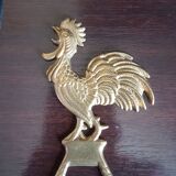 Bottle opener "un coq français" alloy metal gilded height 13.5 cm