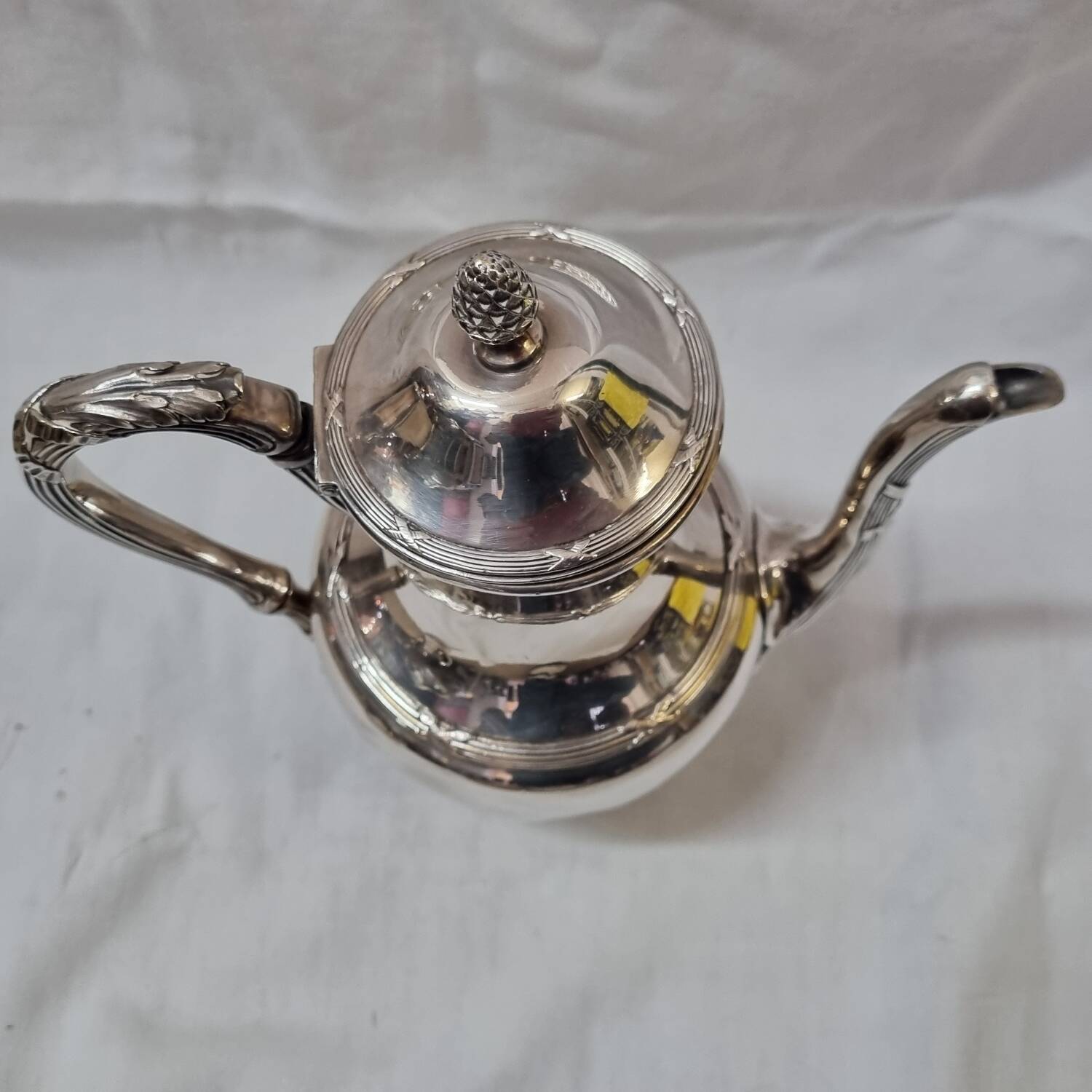 Cailar Bayard silver metal coffee pot