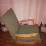 Armchair 50's scandinavian khaki