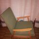 Fauteuil 50's scandinave kaki