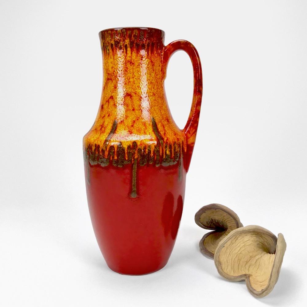Scheurich ceramic vase with polychrome decoration