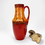 Scheurich ceramic vase with polychrome decoration