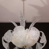 Art Decò, Barovier & Toso Chandelier, Murano Glass, 1950s
