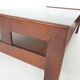 Mid-century coffee table with smoked glass, The Netherlands 1960's