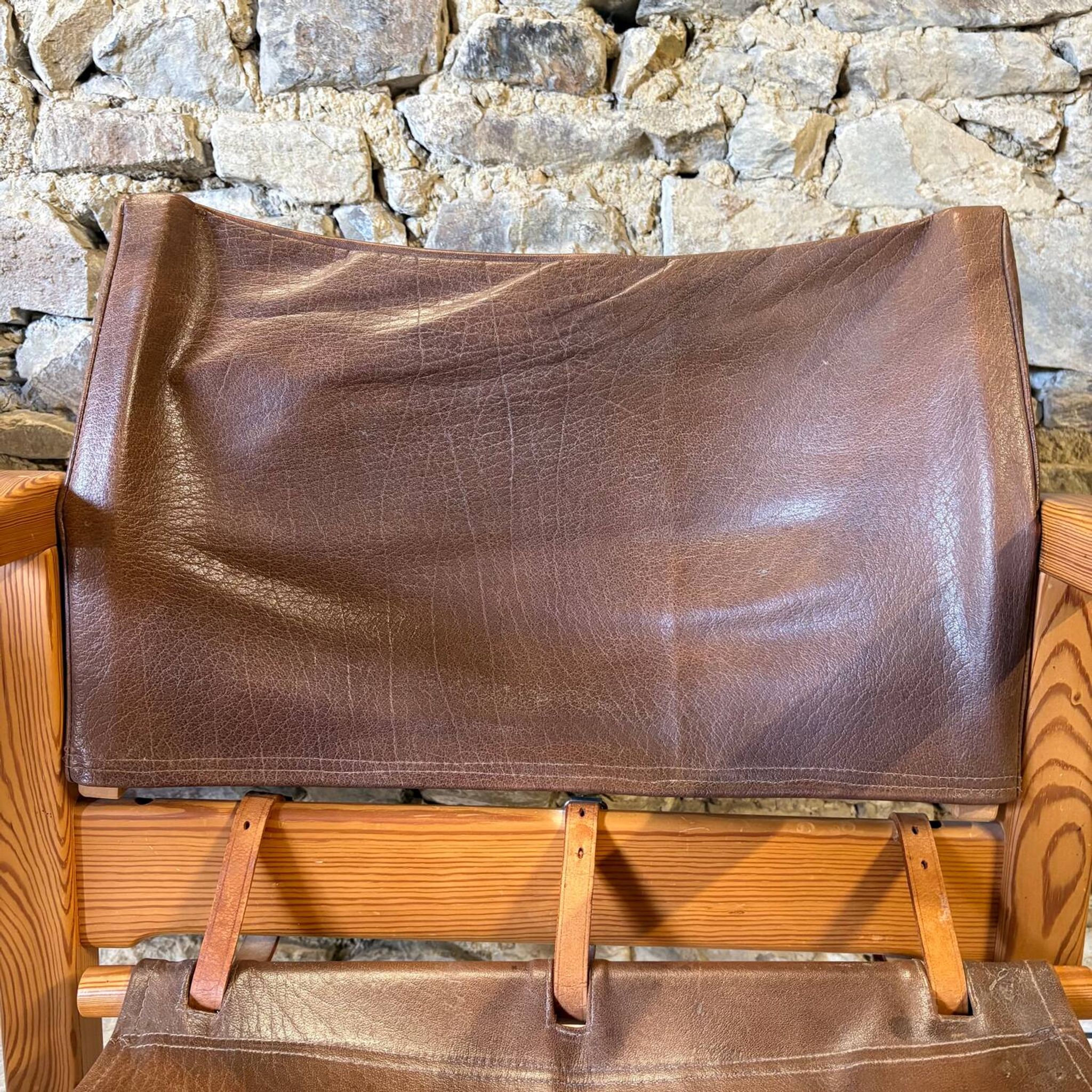 2 leather chairs Diana by Karin Mobring for IKEA, 1970