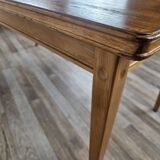 Rectangular coffee table in beech and oak from the 70s