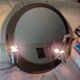 Bathroom mirror or other vintage with adjustable spotlights