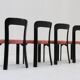 Chaises de salle à manger vintage Bruno Rey pour Dietiker Suisse années 1970, ensemble de 4.