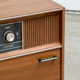Meuble platine à vinyle scandinave vintage 1960