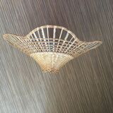 Set of 2 sudpendions in wicker and rattan