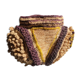 Raffia pot cover