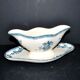 Saucière Choisy Le Roi décor fleuri roses bleu vert Hippolyte Boulenger 1900