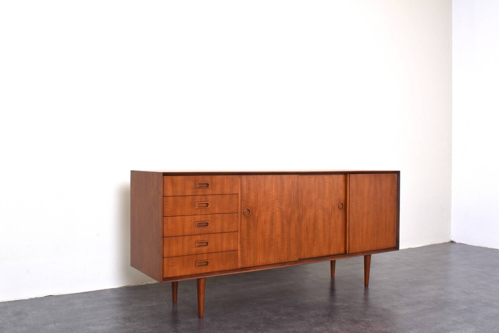 Mid-Century Danish Teak Sideboard, 1960s.