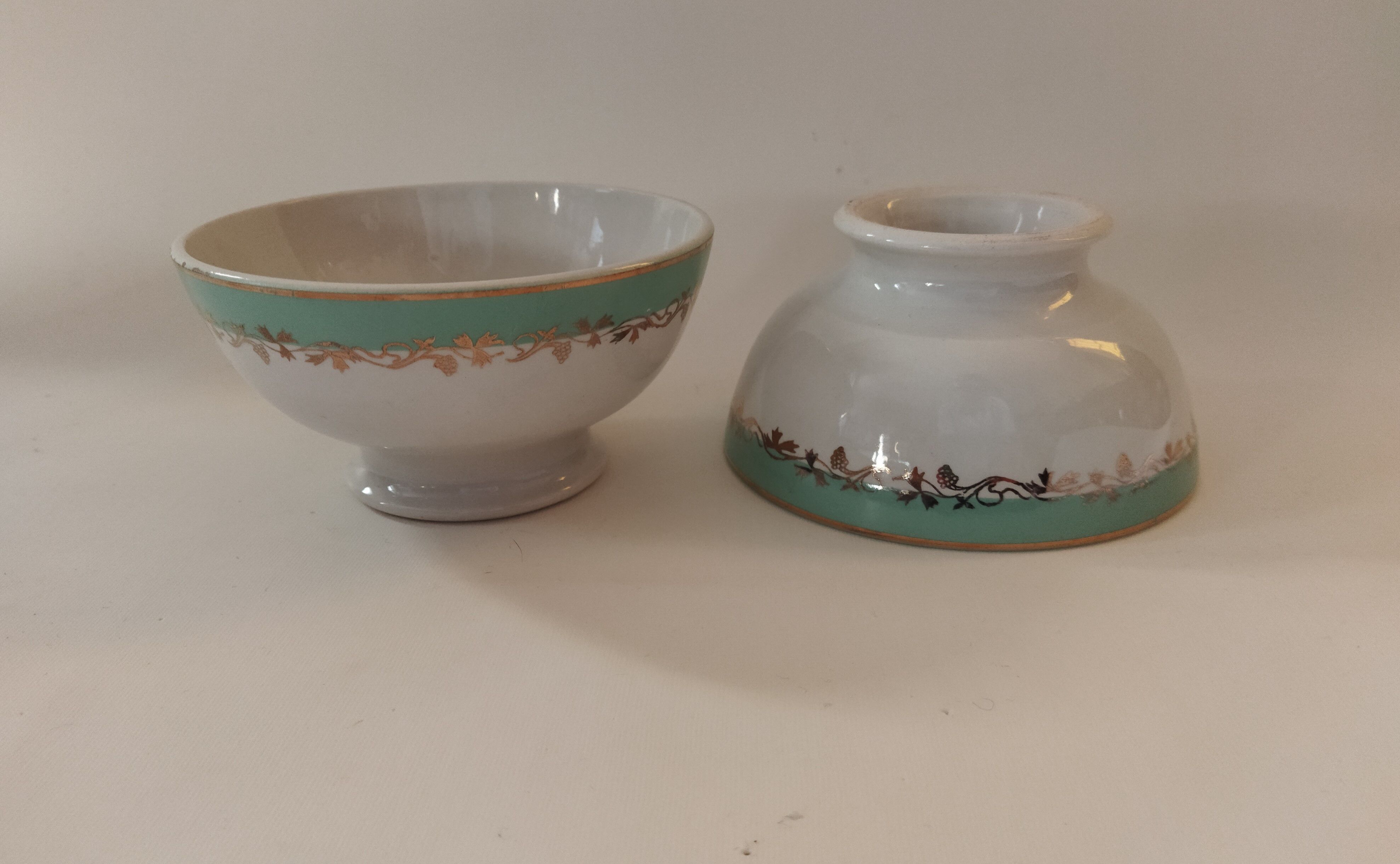 Six fenal badonviller bowls