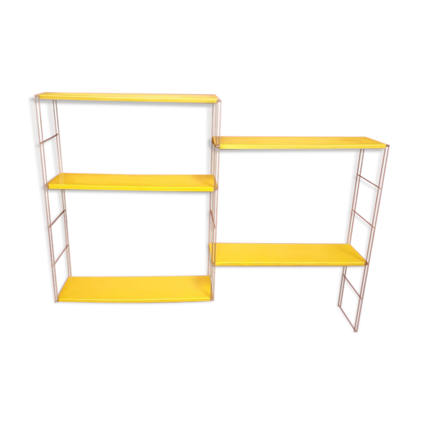 Yellow string shelf gold stud 120x48