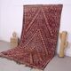Burgundy Vintage Moroccan rug 183 x 321 cm - Berber Wool Rug - Handmade Rug