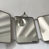 Vintage barber's triptych mirror