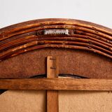 Miroir encadré de canne