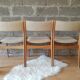 Set of 3 Danish Scandinavian chairs Uldum Mobelfabrik 7171