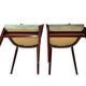Chaises de salle à manger en bois de hêtre aux tons verts, années 1950