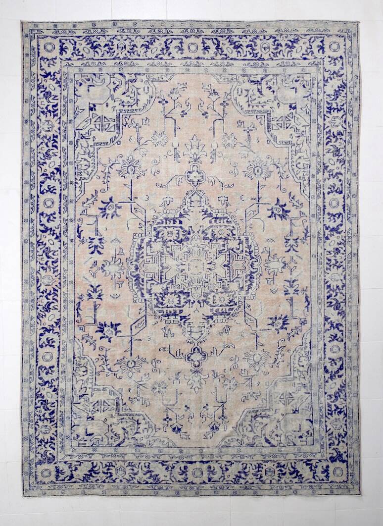 Oversize Blue Persian Rug, 246x344Cm