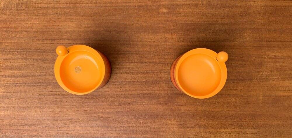 Extendable space-age pivoting bowls from the mid-century by Emsa, 1960s, set of 2.