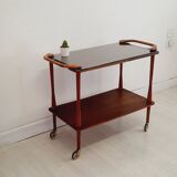Bar kart - 50s 60 - Wood and glass.