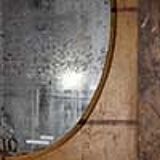 Miroir peint en bois du XIXe siècle 97cm