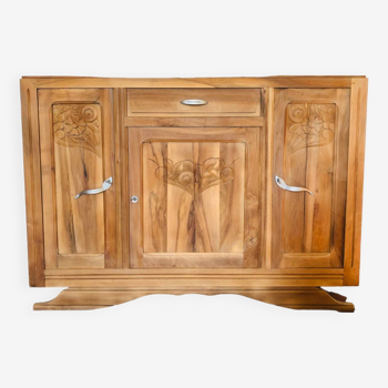 Art deco walnut sideboard