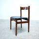 Set of six model 101 rosewood dining chairs by Gianfranco Frattini