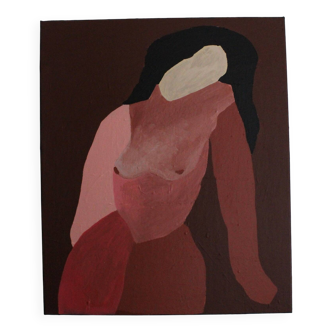 Figurative painting "head tilting" by bodasca
