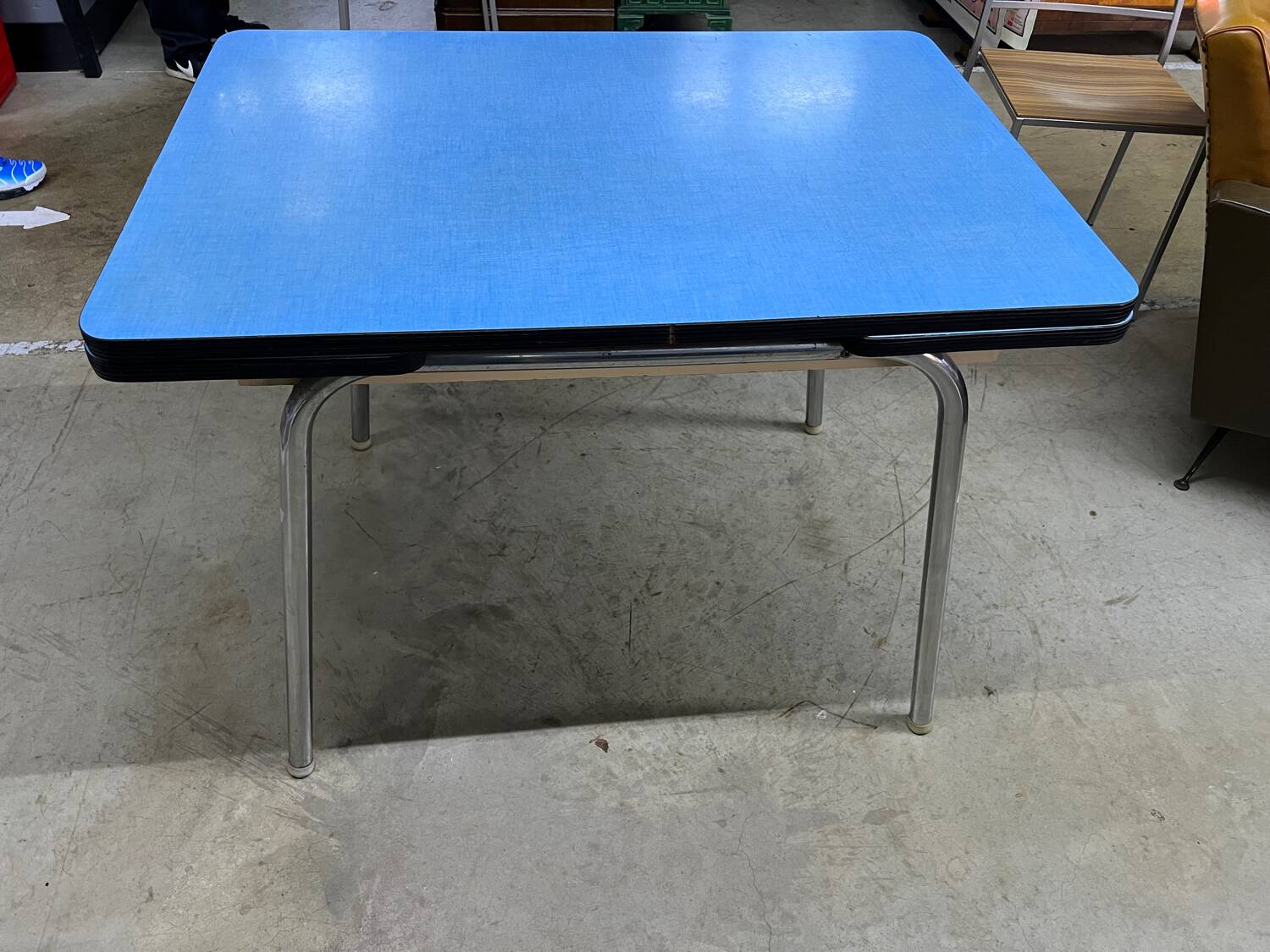 Vintage blue Formica table