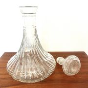 Carafe à décanter en cristal torsadé