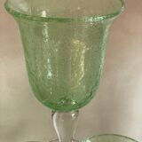 6 large Biot glasses