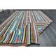 1970s Vintage Turkish Oushak Handmade Wool Cotton Blue Runner Rug 163x306