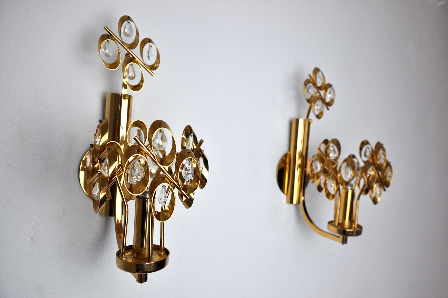 Pair of Palwa wall lamps by Ernest Palm, 1960, Spain