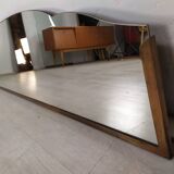 Art Deco brass mirror